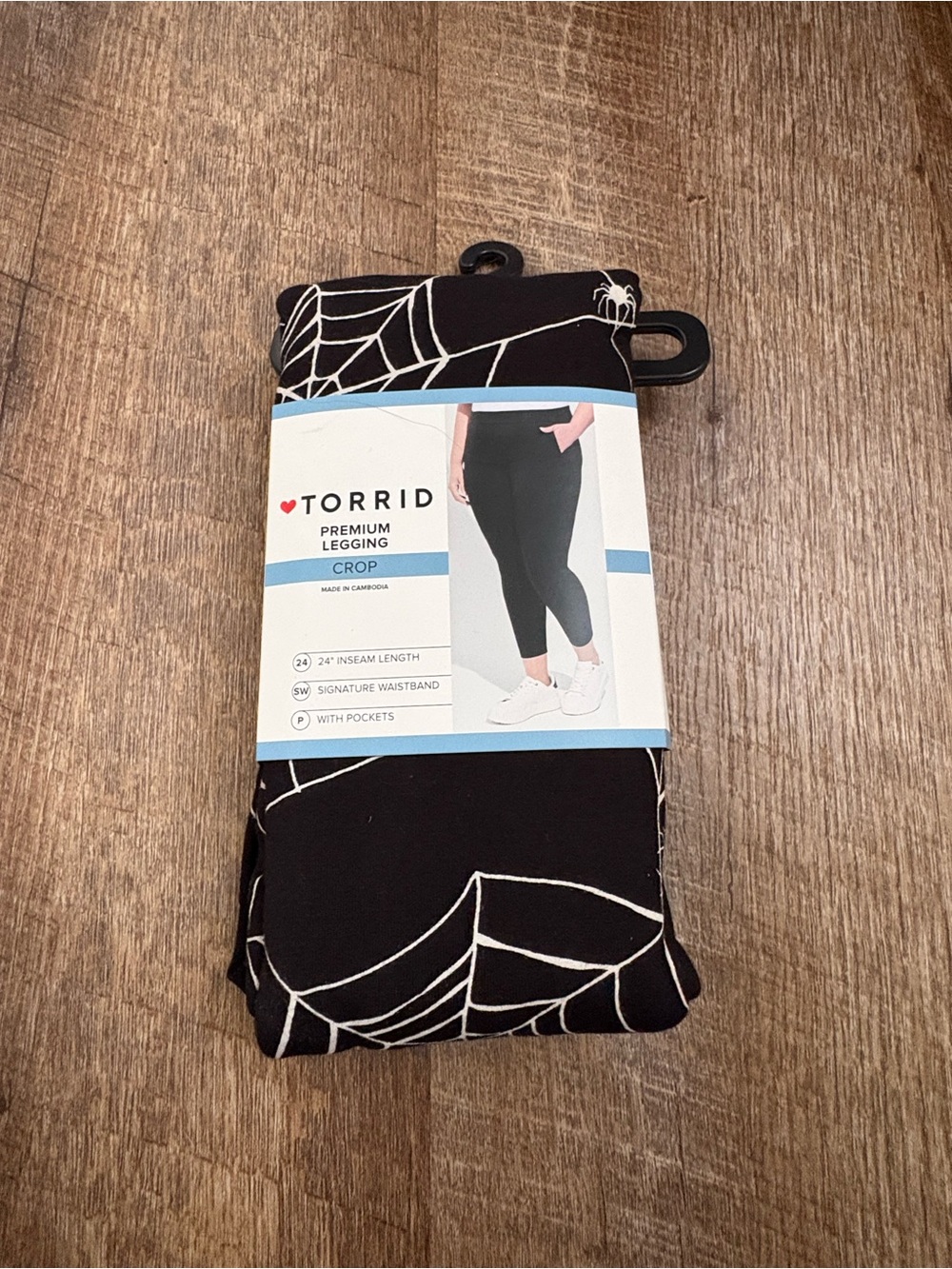torrid Black Spiderweb Crop Leggings for Kids